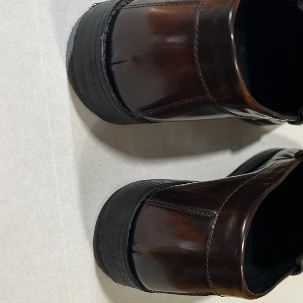 Massimo Dutti Brown Leather Horsebit Loafers - Picture 4 of 7